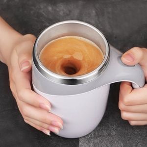 Vasos Mezclador automático Taza magnética Creativo Acero inoxidable Eléctrico Inteligente Café Leche Mezcla Botella de agua Marcado 230531