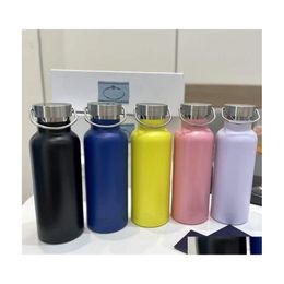 Copos Colorf Designer Garrafas De Água Durável Chaleira Vacuum Bottle Aço Inoxidável 500Ml Adts Crianças Ao Ar Livre Ciclismo Esportes Therm Dhfwn