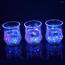 Vasos colorido LED brillante taza de cerveza inducción intermitente copa de vino fiesta bar bebida