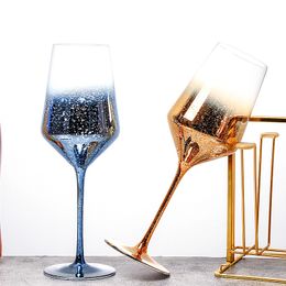 Vasos creativos cielo estrellado copa de vino copa de champán sin plomo copas de fiesta cena bebida taza decoración del hogar 230413