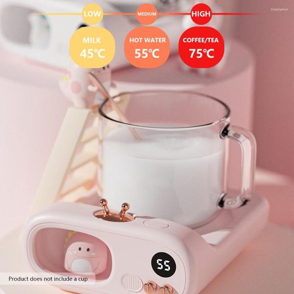 Gobelets tasse assiette thermostatique chauffage tasse tapis Portable économie d'énergie sécurité léger Gadgets pratiques pour les fournitures de bureau à domicile