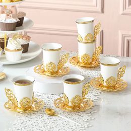 Tuimelaars Europese Nordic Phnom Penh Kop en Schotel Set Moderne Eenvoudige Keramische koffiemokken espresso kopjes leuke cup 230705