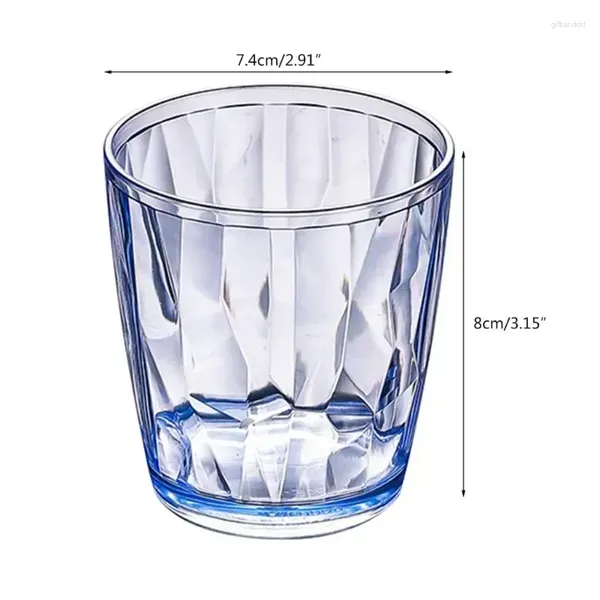 Gobelets verres jus incassable fruits tasse à boire barre 210ml pour l'eau réutilisable bière Champagne incassable acrylique