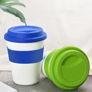 Gobelets grande tasse de jus eau portative longue durée confortable à saisir tasse à café de boisson tout usage avec couvercle en spirale