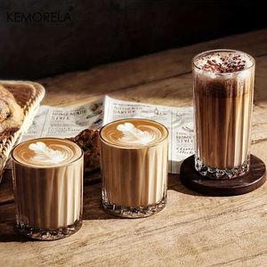 Gobelers kemorela iced café tasse de lait latte latte ic rétro à boire du vin de vin verre gycle