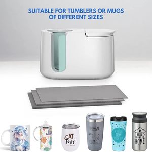 Gobelets LUDA 3 pièces enveloppe de sublimation compatible avec Cricut Mug Press Bundle accessoires pour blancs 230413 2041