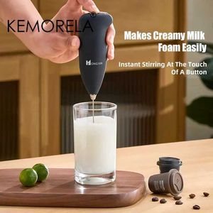 Tumblers Mini Elektrische melk Foamer Blender Draadloze koffie Glansen Mixer Handheld Egg Beink Cappuccino Zwoedkeuken Keukengereedschap H240506