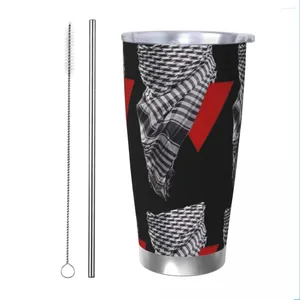 Gobelers palestiniens kffiyeh gobelet aspirateur isolé tasse thermique tasse double mur à double paroi