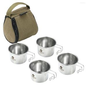 Tumblers draagbaar 1 set Universal High Hardness Outdoor Travel Tea Cup herbruikbaar camping hook type handvat voor