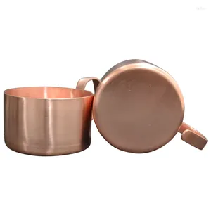 Gobelets pur tasse en cuivre fait à la main sans fuite de couverture 500 ml