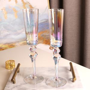 Tumblers Rainbow Champagne Glass Ceremoniële beker Sweet Crystal Bubble 230228