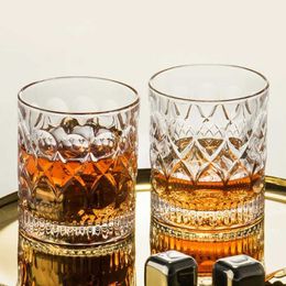 Gobelers spirits verres transparents épaissis anaglyphes verre tasse vodka whisky saké shochu liqueur bar luxe drinkware h240504