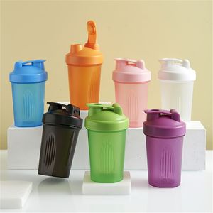 Tumblers sport shaker fles 400 ml wei eiwit poeder mengfles sport fitness gym shaker outdoor draagbare plastic drink fles 230821