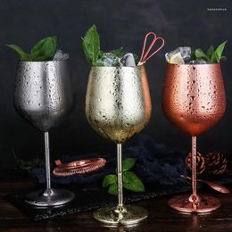 Tuimelaars roestvrijstalen wijnglazen 18oz roségouden bekers Hoge waarde lichte luxe druif Champagne glazen baraccessoires