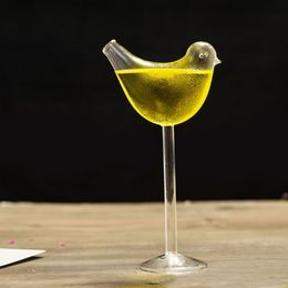Tumblers transparante vogelvormige cocktailglazen leadfree High Shed Wine Drinking Cup Bird Bar Accessoires 230413