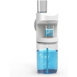 Tumblers upgraden automatische mondwater dispenser oplaadbare 500 ml wand gemonteerde mondwasdispenser voor badkamer met 2 magnetische kopjes