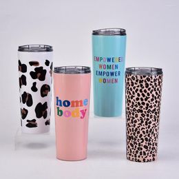 Tumblers Valupo Viaje de viaje de coches de acero inoxidable Sublimación aislada Tumbler de estampado UV personalizado con tapa y paja