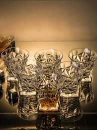 Gobelets Whisky brandy verre ménage européen haute teneur en bore cristal vin créatif eau bière liqueur bar ensemble 230413