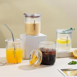 Tumblers WORTHBUY 470ML Plastic Waterbeker Met Stro Reizen Draagbare Tumbler Melk Koffiekopjes Kinderen Schattig Lekvrije Drinkfles