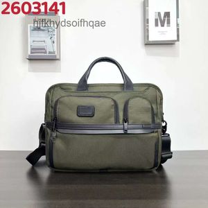 Tumiis Designer Business Backpack Tumiis Bag Mens Back Pack 2603141on3 Ballistische nylon heren aktetas eenvoud uitbreidbare laptop case reizen 523o
