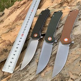 Tunafire GT956 couteau pliant D2 lame Micarta poignée pêche en plein air EDC couteaux Camping survie outil tactique