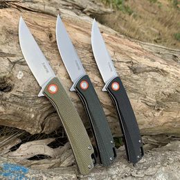 Tunafire GT959 Cuchillo plegable táctico D2 Blade Al aire libre Camping Supervivencia Rescate Cuchillo de bolsillo Utilidad Autodefensa Cuchillo EDC