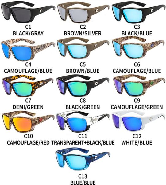 TUNAP Gafas de sol de camuflaje Pesca en el mar Gafas de surf Conducción Deporte Hombres Gafas de playa polarizadas Sólo gafas de sol 1575133