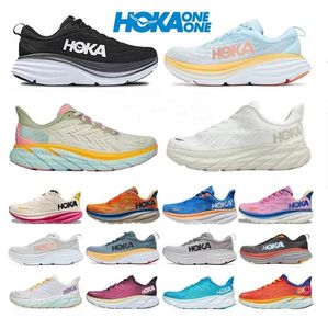 Hoka Shoes One Clifton 9 Runner Sneakers Hokas Proflyx Shadow Triple Black White Harbour Lunar Rock Femmes Hommes Baskets Chausseures Grande taille 36-47 Chaussures de plein air