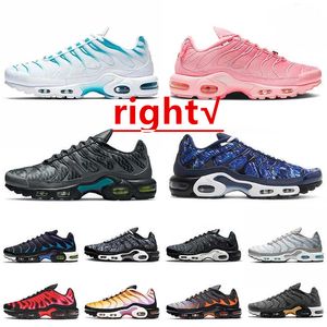 NOUVELLES chaussures de course OG Tn Plus chaussures de course hommes Sneaker Triple blanc rouge métallisé argent dans le monde entier Fire Ice Oreo Hyper Sky Bule arc-en-ciel fumée gris