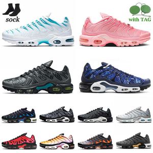 Chaussures de course à l'écoute Hommes Femmes Plus Tn Sneakers Tns Se Shattered Ice Noir Blanc Minuit Marine Bleu Ciel ATLANTA Gris Combo Jogging Pointure 35-46