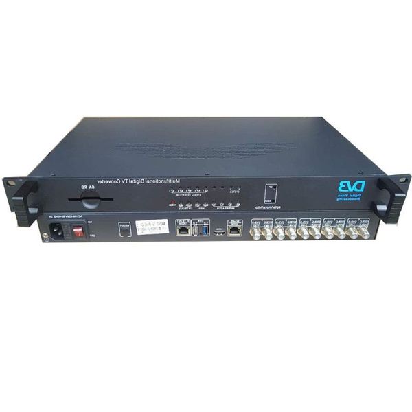 Machine de désembrouillage de récepteur de tuner de livraison gratuite RF (DVB-S2 / T2 / DVB-C) vers récepteur de flux de code numérique DVB à 5 canaux IP Jjfhx