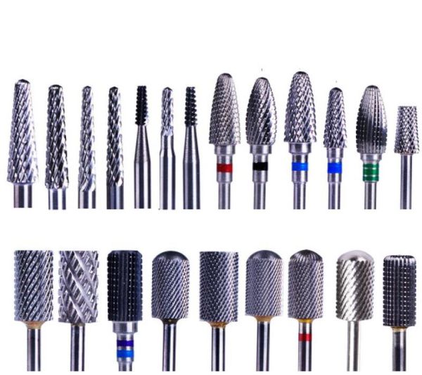 Brocas de carburo de tungsteno para uñas, taladro eléctrico para manicura, accesorios, cortador de piel muerta, lima de uñas, herramienta artística 5690537