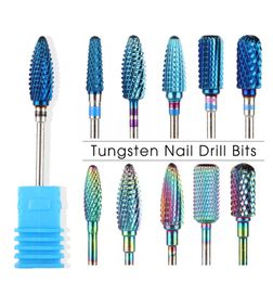 Tungsten Drill Bit for Manicure Pedicure Nail Clean Dead Skin Freshing Archivos Pulido de pulido de uñas Electric4744503