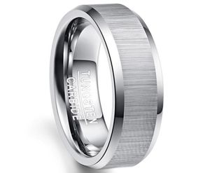 Tungsten -ring 6 mm breed en 23 mm dikke Lassa Edge kleur vergulde platina Men039s sieraden VS maat 712 goederen in voorraad77906123803880