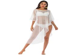 Tuniques De Praia maillot De bain cache femmes grande taille maillot De bain Bikini sortie plage résille couvertures paréo caftan maillots De bain 6735380