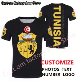 TÚNEZ camiseta diy nombre personalizado gratuito número tun camiseta bandera de la nación túnez tn islam árabe árabe tunecino impresión po 0 ropa 220609