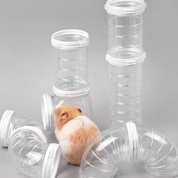 Tunnels Pet Hamster Transparant Runway Toy Set Pigs Hedgehog Tunnel Speelgereedschap Solid kleur voor kleine dierenaccessoires