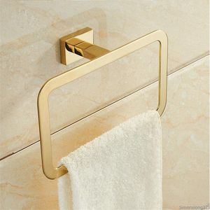 Tuqiu Gold Towel Ranger, soporte para almohadas de baño, estante, papel, anillo de toalla, juego de accesorios de baño con gancho para bata