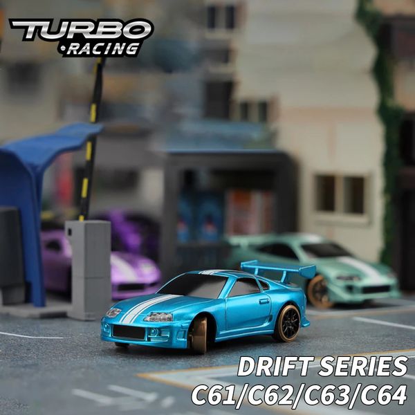 TURBO RACING 1 76 C61 C62 C63 Drift RC Car avec Gyro Radio Télécommande entièrement proportionnelle Jouets RTR Kit pour enfants et adultes 240223