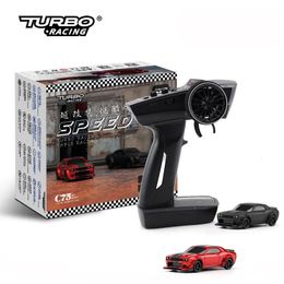 Turbo Racing 1 76 C75 Road Radiogestuurde auto Mini volledige schaal afstandsbediening auto speelgoed RTR Geschikt voor kinderen en volwassenen 231226