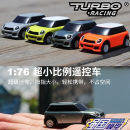 Turbo Racing 1 76 Kleurrijk RC CAR Mini Volledig proportioneel met externe elektrische RTR Kit Control Toys voor kinderen en volwassenen 240327