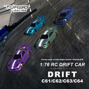 TURBO RACING C61 C62 C63 C64 C74 176 MINI RC télécommande électrique modèle de voiture Drift Racing jouets de bureau pour adultes 240119