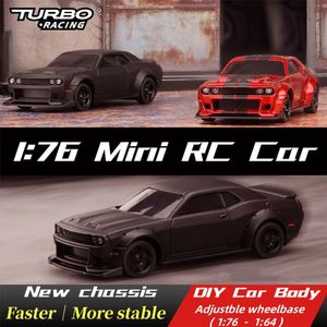Turbo Racing C75 1 76 Mini RC Electric Remote Control Model Car Adult Childrens Desk Toys 240430