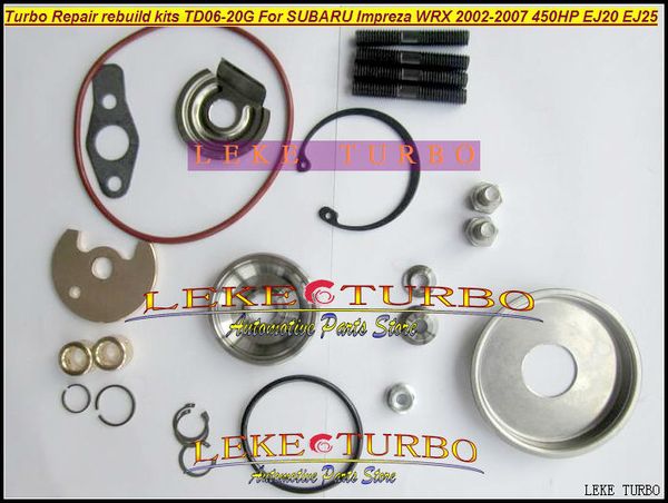 Kit de réparation de turbocompresseur, kit de reconstruction TD06 20G TD06-20G TD06-20GHW pour SUBARU Impreza WRX 2002 – 07 MAX HP 450HP, moteur EJ20 EJ25