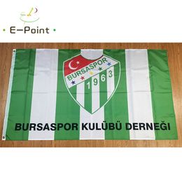 Bandera de Turquía Bursaspor SK 3 * 5 pies (90 cm * 150 cm) Banderas de poliéster Decoración de pancartas volando jardín de su casa Regalos festivos