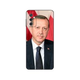Turkije receptayyip Erdogan zwarte TPU -zaak voor Samsung Galaxy F23 M12 M22 M23 M32 4G M52 5G M30S M21 A04S