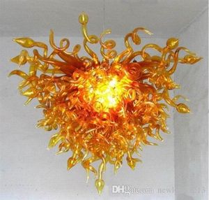 Lámparas de estilo turco decoración del hogar artesanía colgante de vidrio decorativo estilo de luz hecho a mano LED iluminación de araña de vidrio soplado