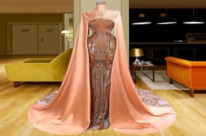 Couture turque Illusion musulmane robes de célébrité longues perles robes de soirée arabes pour les femmes robes de photographie de fête robes9300885