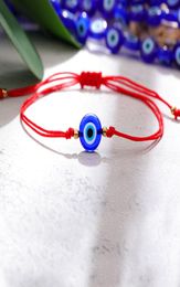 Bracelets pour femme turc mauvais œil bleu, corde tressée à la main, bijoux porte-bonheur, Bracelet rouge Female7286818