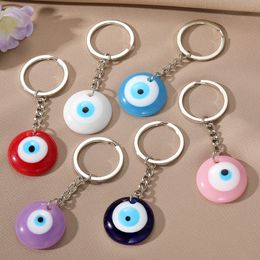 Turkse Boze Oog Sleutelhanger Sleutelhanger Vrouwen Mannen Hars Lucky Blue Red Eye Bag Car Box Telefoon Charme Sleutelhanger